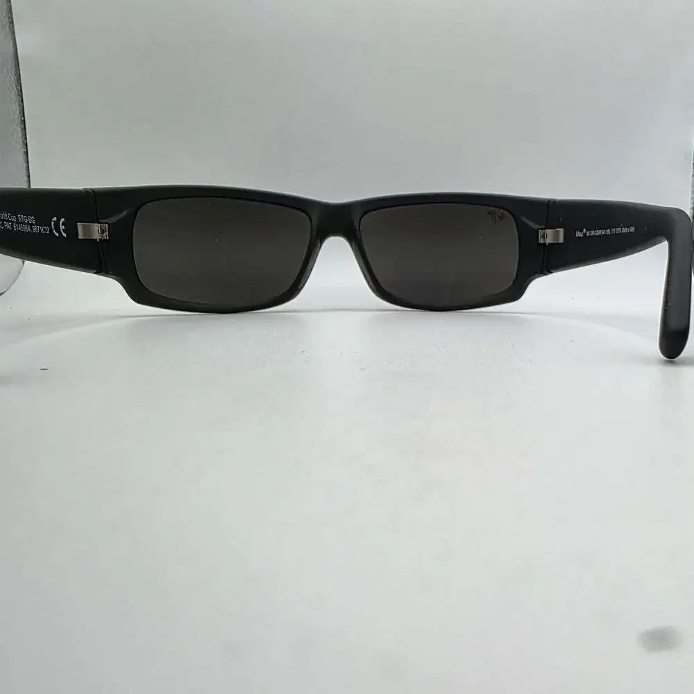 Maui Jim World Cup 266-02MR Matte Black Rubber Grey Polarized Sunglasses